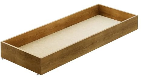 Nodax Under Bed Storage Drawers – Organizer Box for Bed Frames, Bedroom Furniture for Clothes & Blankets, Solid Pine Wooden Underbed Storage Drawers, Strong & Durable | 150 cm (Oak)