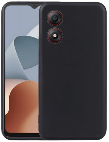 Custodia Compatibile con ZTE Blade A34 Schermo display 6.6 Cover Protezione flessibile Gel Silicone TPU Morbida Matte Ultra Soft Slim Case (NERO)