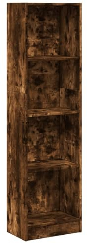 vidaXL Bücherregal Räuchereiche 40x24x176 cm Holzwerkstoff