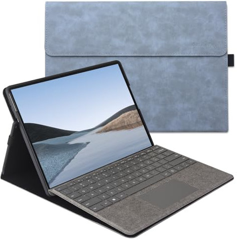 xisiciao Protective Case for Microsoft Surface Pro 9/10/ 11th Edition AI PC 2024 13 Shell Compatible with Keyboard Cover Ultral Thin & Light Heat Dissipation Design (Light Blue)