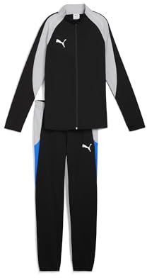 PUMA Damen Individualblaze Tracksuit Strickanzüge, PUMA Schwarz-Puma, Weiß-kühles Hellgrau, M EU