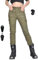 oFzimTo Pantalon Moto Femme Homologué, Jean Moto Femme (Vert,Grand)