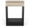 DANSMAMAISON Meuble Bas pour Four Noir/Chêne - ABINCI - L 60 x l 60 x H 85 cm