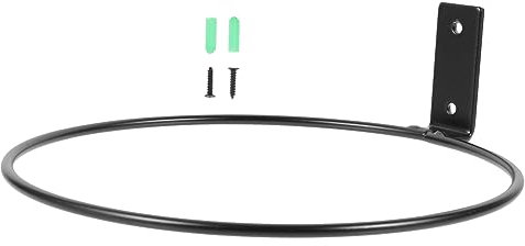 Garneck Wandhalterung Blumentopf 8Inch – Metall Blumentopfhalter-Ring Zur Wandmontage - Ideal Für Hängende Pflanzen Im Innen Und Außenbereich Elegantes Design in Schwarz Für Garten