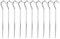 Xolsurg 10pcs Zeltstifte Schwertätigungs -Aluminium -Legierungs -Zeltstifte mit Haken für Camping/Wanderung/Pavillon