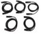 DMX Kabel 5/10 Stück 1m/2m Schwarzes Abgeschirmtes Kabel mit 3-Pin XLR Anschluss, Professionelles Lichtsteuerungskabel für PAR Lichter & Mischpulte (5, 1m)