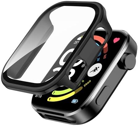 FDHYFGDY Custodie per Xiaomi Redmi Watch 6/Redmi Watch 6 NFC Cover, Custodia Protettiva con Pellicola Protettiva per lo Schermo, Rigida Antigraffio Ultra Sottile