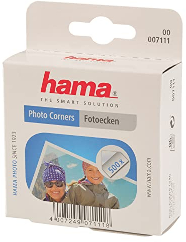 Hama Présentoir de Distributeur de pastilles adhésives (500 coins photos, diamètre de 10 mm, papier/viskose) Transparent