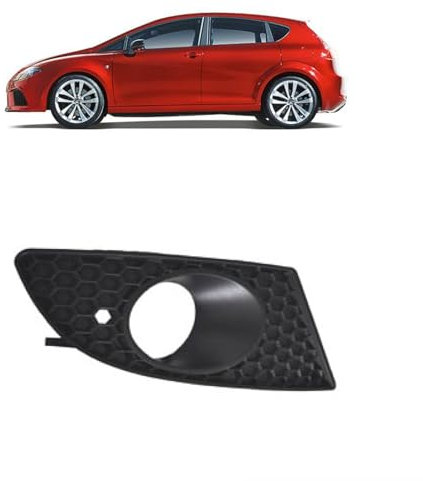 DM Autoteile 339109 Nebelscheinwerfer Gitter Blende vorne rechts kompatibel für Seat Leon 1M1 1P1 Bj. 2005-2009