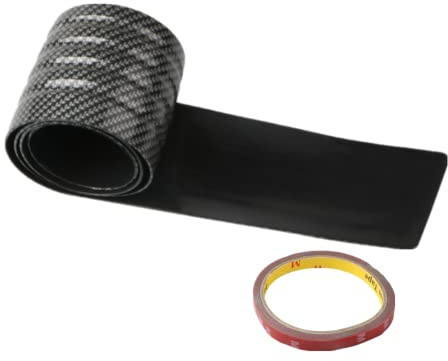 Youngine Universal Carbon Fibre Rubber Rear Guard Bumper Protector Anti-Scratch Trim Cover for Car Pickup SUV Truck,104cm/41 inches