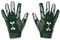 Under Armour Men's F8 Football Gloves , Forest Green (301)/Metallic Silver , X-Large