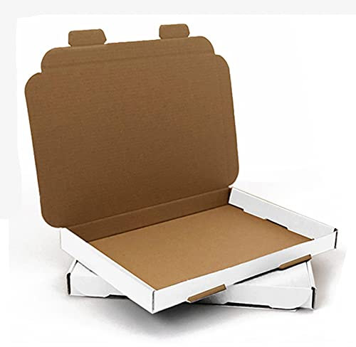 C5/A5 || 218x159x20mm || AKAR White A5 Box Large Letter Postal Boxes C5 Pip Box A5 Postal Box Large Letter Box A5 C5 Postal Boxes C5 Box A5 Box Posting Royal Mail Large Letter Pip Box [Pack Of 10]