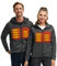 CONQUECO Unisex Beheizte Jacken Weste: Slim Fit Elektrische Heizweste im Winter Warm für Outdoor Camping Wandern Jagd - Batterie nicht Enthalten (M, Schwarz)