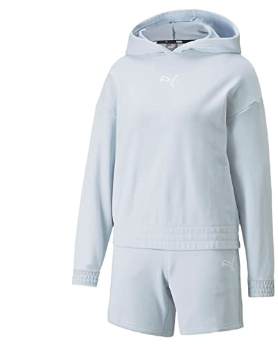 PUMA Damen Loungewear 17,8 cm Shorts Anzug Tr Trainingsanzug, Arctic Ice, L