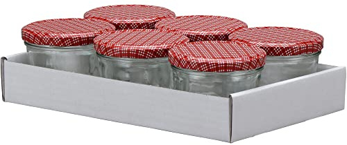Siena Garden Cucinare Sturzglas, Glas, rot/weiß, 230 ml