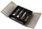 AKOLAFE Portaposate con Coperchio Cucina Portaposate da Cassetto con 5 Scomparti plastica 30 x 31 cm Portaposate da Cassetto Nero Porta Posate Cucina Cassetto Ermetico per Pareti Picnic Caravan Mense