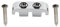 Musiclily Pro 25mm Laiton Guide Cordes Basse pour Basse électrique 5 Cordes, Chrome