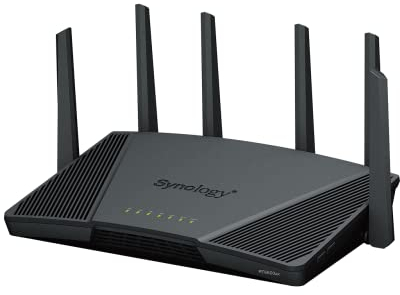 Synology RT6600ax - Enrutador Wi-Fi de Tres Bandas 4x4 160 MHz, Ethernet DE 2.5 Gbps, segmentación VLAN, múltiples SSID, Cont