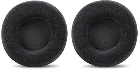 CONVELIFE V2 Earpads Replacement Velour Memory Foam Ear Pads Cushion Cover Compatible with SteelSeries Siberia V1, V2, V3 Prism Gaming Headphones (Black)