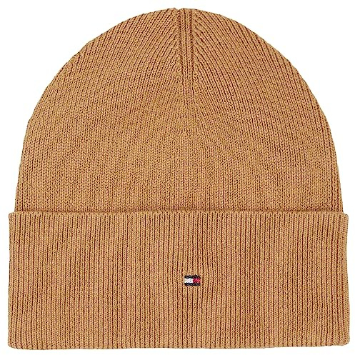 Tommy Hilfiger Damen Strickmütze Essential Flag Wintermütze, Grün (Classic Khaki), Onesize