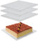 LWAIX Sottotorta Quadrato 25 cm Vassoio per Torta Cake Board Base Torta per Decorazione di Torte di Matrimoni e Feste di Compleanno 3PCS (10 inch)