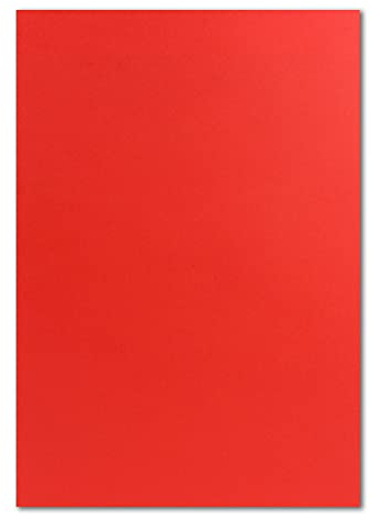 FarbenFroh by GUSTAV NEUSER 100x DIN A4 Papier - Rot - 110 g/m² - 21 x 29,7 cm - Briefpapier Bastelpapier Tonpapier Briefbogen