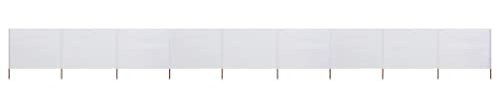 Higsose Brise-vent pliable en 9 pièces - 1200 x 120 cm - Pour la plage - En tissu non tissé de qualité supérieure et durable - Brise-vue - Pour jardin, plein air, camping, parc - Pour protéger du