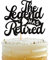 Xsstarmi 1 Packung The Legend Has Retired Cake Topper Glitzer Happy Retirement Kuchendekoration Goodbye Tension Hello Pension Cake Pick für Happy Retirement Abschied Party Dekoration Schwarz