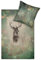 ESTELLA Kuschelflanell Bettwäsche Wilbur moos 1 Bettbezug 155 x 220 cm + 1 Kissenbezug 80 x 80 cm
