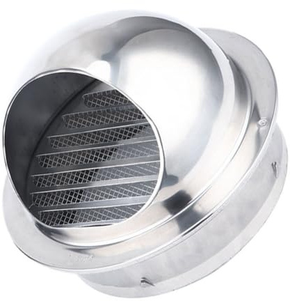 Healvian 1pc Exhaust Cover for Cooker Hood Stainless Steel Heat Dissipation Ventilation Device for Kitchen Vents Air Conditioning Units and Home Wall