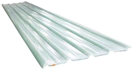 modern Wellplatten Trapez,Flammhemmende FRP-Tageslichtplatte Stoßfeste Dachplatten,Gerätehaus Carport Profilblech,1,5 mm Sonnenscheinplatte,Hohe Lichtdurchlässigkeit (0.9x2.3m/35x91in)