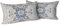 Snylcce Boho Floral Wurf Kissenbezüge Set von 2 bunten böhmischen Blumen dekorative Kissen Kissenbezug für Schlafzimmer Sofa Home Decor, 30x50 cm, Samt, kurzer Plüsch (Cerulean)