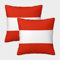 VDYNDYIW Flagge von Österreich Kissenbezüge Für Sofa Und Bett, Kissenbezug, Geeignet Für Kids Room Fun Und Travel Essential, Maschinenwaschbar 45x45cm