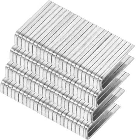Homoyoyo Agrafes de Remplacement pour Volets 80 Pièces Fer Argenté 1, 6 Cm | Persiennes à Lames, Remplacement Pratique, Installation Simple, Lot de 80 Pièces pour Réparation