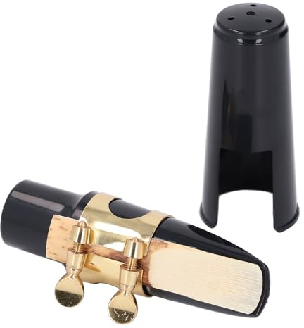 Kit D'embout de Saxophone Alto avec Embout de Saxophone, Clip de qualité Supérieure, Anche de Force 2,5, Chapeau en Plastique et Coussinet D'embout, pour Saxophone Alto