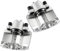 GEAREVER 1K0615123B Bremssattel Kompatibel mit A1 2010-2018, A3 2003-2013, TT 2006-2014, Altea 2004-2021, Ibiza 2008-2017 Bremszange Vorne Links Rechts 1K0615124B