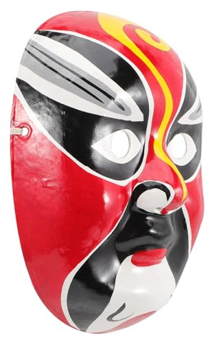 PRETYZOOM 4 Stück Opernmaske Party-Cosplay-Maske Halloween- Maskenstütze dekorative chinesische Maske Halloween Masken halloweenmaske tragbare Partymaske Cosplay-Versorgung Zellstoff