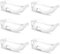 UESDU 6 Stück Laborbrille, Schutzbrille Sicheren Arbeitsschutzbrille Staubdicht Sicherheitsbrille Anti Fog Augenschutzbrille Kratzfest für Chemie Herren Damen(Transparent)