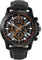 PINDOWS Armbanduhren für Herren, analoge Chronograph-Quarzuhren für Herren, wasserdicht, Business- und Freizeitkleidung mit schwarz-braunem Lederband