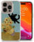 AIGAT Van Gogh Funny Cat Parody Meme TPU Acrylic Silicon Case Cover for iPhone 16 15 14 13 12 11 Series Models - Clear Transparent Bumper Case - Design 2