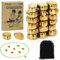 Wukong 20 Stück Magnetisches Schachspiel, Irregulär Steine Magnete Hämatit Magnete, Puzzle Magnetic Schachspiel Kühlschrank Magnete für Familientreffen Camping Büro Magnetisch Schach Spiel