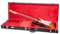 Crossrock Relief Series-Holzkoffer für E-Gitarren, Fender Telecaster & Stratocaster, mit stark strukturierter Oberfläche, Kunstfell in Nerzoptik, Edelstahlverschlüssen – Ozeanblau (CRW630EOB)