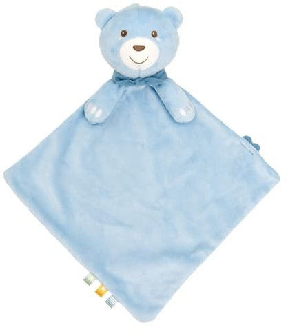 Chicco Gioco Maxi Doudou, Pupazzo in Morbido Velluto A Forma di Orsacchiotto, con Musica Classica e New Age, Peluche Neonato, Soffice da Coccolare, Lavabile in Lavatrice, 0+ Mesi, Azzurro