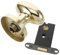 HOMSFOU 1 Set Serratura Porta Invisibile Acciaio Inossidabile con Pomolo per Porte Interne Installazione Facile e Adatta per Porte Spesse Design Elegante e