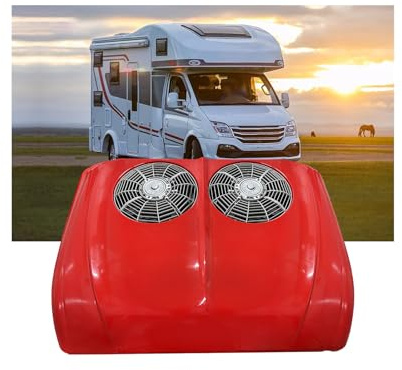 GERAZAHO 12v/24v Rv Roof Top Air Conditioner, Truck Cabin Split Air Conditioner, 1800-2500w Cooling Capacity, 360° Air Volume, For Semi-Trucks, Rvs, Construction Vehicles, Cranes
