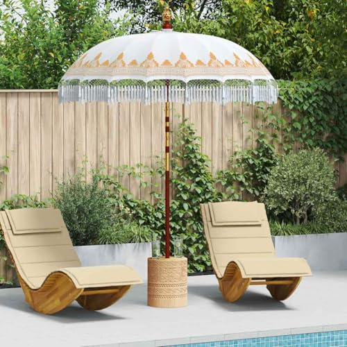 Générique Parasol balinais Crème 185 x 185 x 260 cm,Maison & Jardin,Pelouses & Jardins,Vie en extérieur,Parasols & voiles d'ombrage,Crème,5.9 KG,42006452