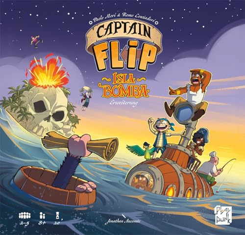 PlayPunk, Captain Flip – Isla Bomba, Schnelles Familienspiel, Deutsch