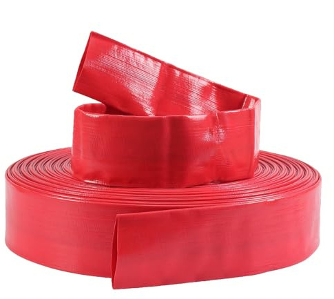 Tubo flessibile di scarico piatto, Tubo di scarico piatto in PVC for pompe sommerse e for acqua varie dimensioni(50m,4-inch)