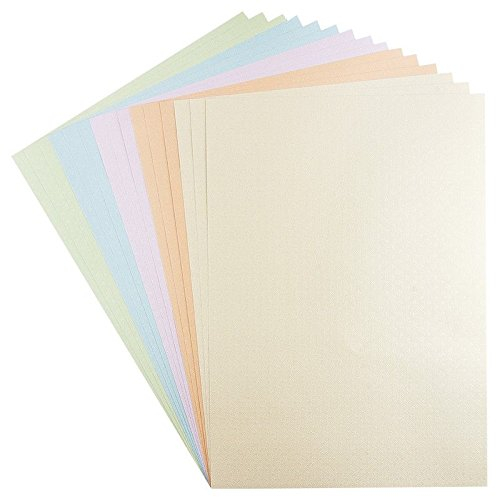 Ideen mit Herz Deko-Karton, Leinen-Optik, hochwertig geprägt | Bastelpapier, Tonkarton, Tonpapier | Grußkarten & Geschenkanhänger basteln | DIY, Karten, Basteln (Wien, 15 Bogen, Pastelltöne, Din A3)