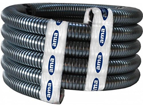 Tubo flessibile in acciaio zincato per scarico motore 35x40 mm (rotolo 6 mt) di Ama